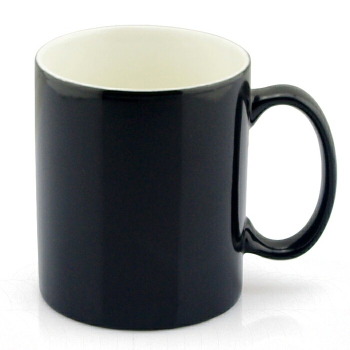 S8095BG-S Sublimation Mug Magic Mug Black Full Color Changing Mug Blank Photo Mug Ceramic Mug Coffee Mug